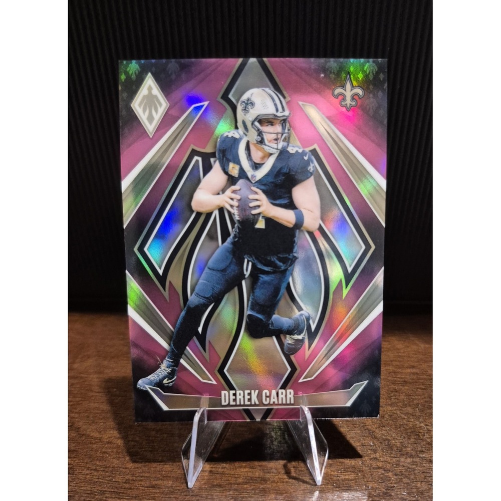 2024 Panini Phoenix Derek Carr #43 Pink Fade /88 New Orlean Saints
